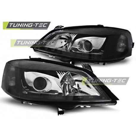 Осветление ФАРОВЕ OPEL ASTRA G 09.97-02.04 ЧЕРНИ H7 | race-shop.bg