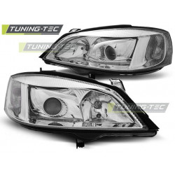 ФАРОВЕ OPEL ASTRA G 09.97-02.04 ХРОМ H7
