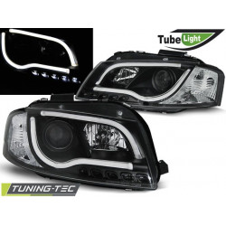 ФАРОВЕ TUBE LIGHT ЧЕРНИ за AUDI A3 8P 05.03-03.08