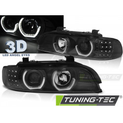 ФАРОВЕ АНГЕЛСКИ ОЧИ 3D ЧЕРНИ за BMW E39 09.95-06.03