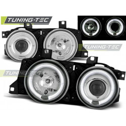 TUNING-TEC фарове (Ангелски очи) за BMW E32/E3 (H1), хром