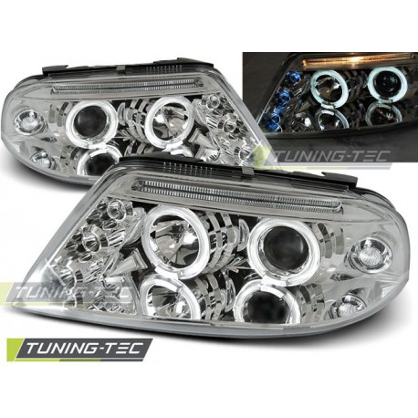 Осветление ФАРОВЕ АНГЕЛСКИ ОЧИ ХРОМ за VW PASSAT 3BG 09.00-03.05 | race-shop.bg