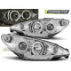 Осветление ФАРОВЕ PEUGEOT 206 10.98-02 206 АНГЕЛСКИ ОЧИ ХРОМ | race-shop.bg
