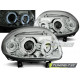 Осветление ФАРОВЕ RENAULT CLIO II 09.98-05.01 АНГЕЛСКИ ОЧИ ХРОМ | race-shop.bg