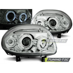 ФАРОВЕ RENAULT CLIO II 09.98-05.01 АНГЕЛСКИ ОЧИ ХРОМ