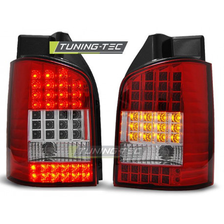 Осветление LED СТОПОВЕ ЧЕРВЕНО-БЕЛИ за VW T5 04.03-09 | race-shop.bg