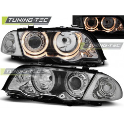 ФАРОВЕ АНГЕЛСКИ ОЧИ ХРОМ за BMW E46 05.98-08.01 S/T