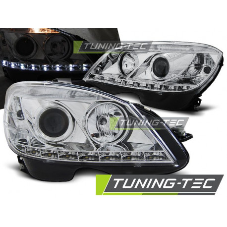 Осветление ФАРОВЕ ДНЕВНИ ХРОМ за MERCEDES W204 07-10 | race-shop.bg