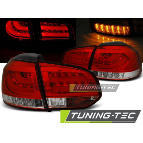 Осветление LED BAR ЗАДНИ СВЕТЛИНИ ЧЕРВЕНО БЯЛО за VW GOLF 6 10.08-12 | race-shop.bg