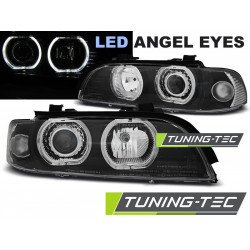 ФАРОВЕ АНГЕЛСКИ ОЧИ LED ЧЕРЕН за BMW E39 09.95-06.03