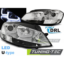 ФАРОВЕ U-LED LIGHT ХРОМ за VW GOLF 7 11.12-17
