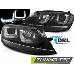 ФАРОВЕ U-LED LIGHT ЧЕРЕН WITH ЧЕРЕН LINE за VW GOLF 7 11.12-17