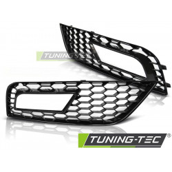 GRILLE FOG LIGHT COVER ГЛАНСОВАНО ЧЕРНО fit AUDI A4 (B8) 11.11-15