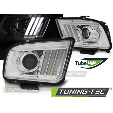 Осветление ФАРОВЕ FORD MUSTANG 04-09 TUBE LIGHT ХРОМ | race-shop.bg