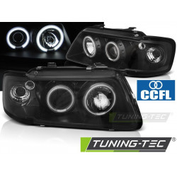 ФАРОВЕ АНГЕЛСКИ ОЧИ CCFL ЧЕРЕН за AUDI A3 8L 08.96-08.00