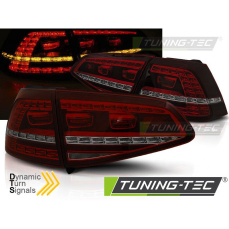 Осветление TUNING-TEC LED стопове (Sport, SEQ) за VW GOLF 7 13-17, червено-опушен | race-shop.bg