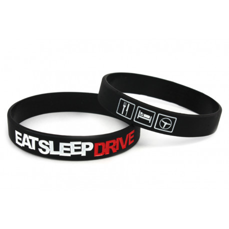 Гумени гривни Eat Sleep Drive силиконова гривна (Black) | race-shop.bg