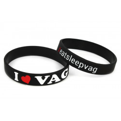 I Love VAG силиконова гривна (черна)