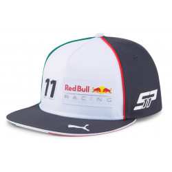 Sergio Perez Red Bull Racing плоска Шапка, бяла