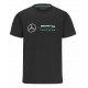 Тениски Тениска Mercedes Benz AMG Petronas F1, черна с голямо лого | race-shop.bg