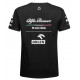Тениски ALFA ROMEO основна мъжка тениска (черна) | race-shop.bg