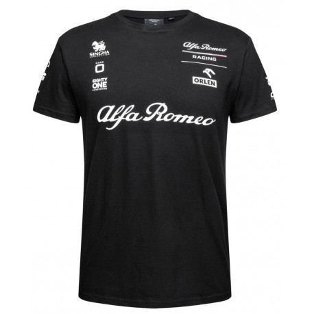 Тениски ALFA ROMEO основна мъжка тениска (черна) | race-shop.bg