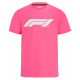 Тениски Large Formula 1 Logo тениска (розова) | race-shop.bg