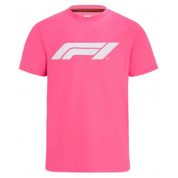 Large Formula 1 Logo тениска (розова)