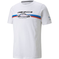 Puma BMW M Motorsport CAR GRAPHIC мъжка тениска, бяло