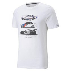 BMW Motorsport Graphic M тениска, бяло