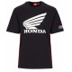 Тениски HRC Honda Wing тениска, черен | race-shop.bg