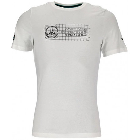 Тениски Puma Mercedes AMG Petronas F1 тениска, бяло | race-shop.bg