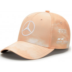Mercedes Benz F1 Special Edition Singapore GP Lewis Hamilton baseball cap, peach