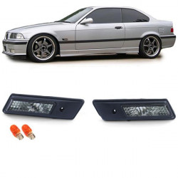RACES странични мигачи за BMW 3 Series E36 to 96 + 5 Series E34 88-95, прозрачен, черен