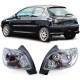 Осветление RACES стопове за Peugeot 206 hatchback 3D/5D 98-09, прозрачен, хром, V1 | race-shop.bg