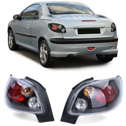 RACES стопове за Peugeot 206 CC Coupe Cabrio 00-08, прозрачен, черен