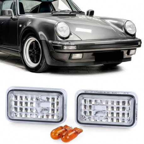 Осветление RACES странични мигачи за Porsche 911 924 944 964 993, прозрачен, хром | race-shop.bg