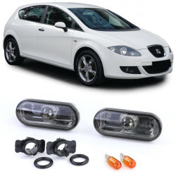RACES странични мигачи за Seat Ibiza 3 Leon Toledo Cordoba, черен хром, прозрачен