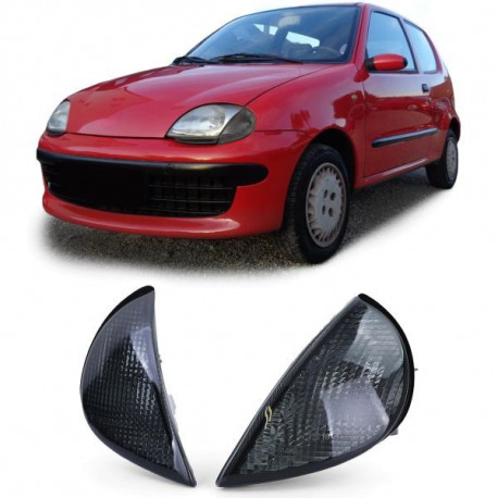 Осветление RACES предни мигачи за Fiat Seicento 187 Prefacelift 98-01, черно-опушен | race-shop.bg