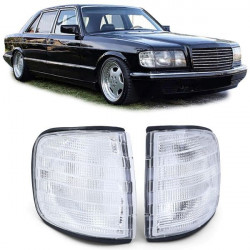 Мигачи бели комплект за Mercedes S-Class W126 Sedan 80-91