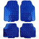 Универсална Car rubber floor mats universal aluminum checker plate optics 4-брой хром blue | race-shop.bg