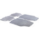 Универсална Car rubber floor mats universal aluminum checker plate optics 4-брой хром carbon | race-shop.bg