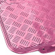 Универсална Car rubber floor mats universal aluminum checker plate optics 4-брой хром pink | race-shop.bg