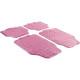 Универсална Car rubber floor mats universal aluminum checker plate optics 4-брой хром pink | race-shop.bg