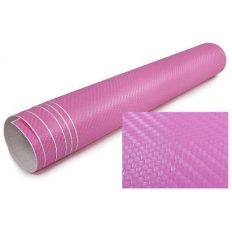 Самозалепващи се фолия и ленти 3D карбоново фолио 30cm *1.27 м розово | race-shop.bg
