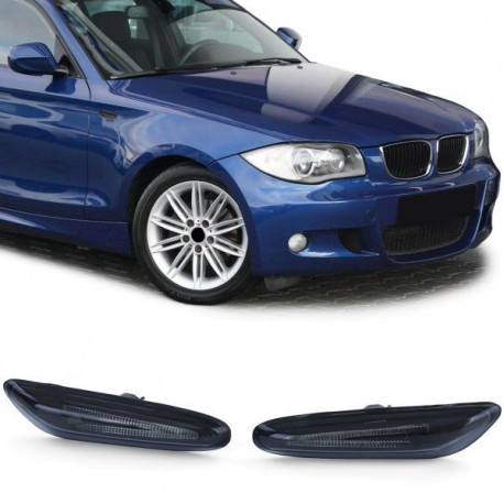 Осветление RACES LED странични мигачи за BMW E81 E82 E87 E88 E92 E93 X1 E84, черно-опушен | race-shop.bg