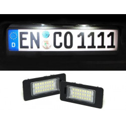 LED Oсветление на регистрационния номер бели 6000K за BMW 3ER E90 E91 E92 E93