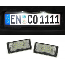 LED Oсветление на регистрационния номер бели 6000K за BMW 3ER E46 Coupe 98-03