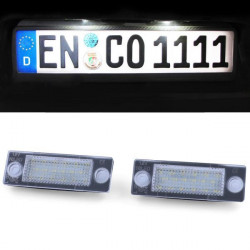 LED Oсветление на регистрационния номер бели 6000K за VW Caddy 3 Jetta 3 Golf 5 Plus 04-08