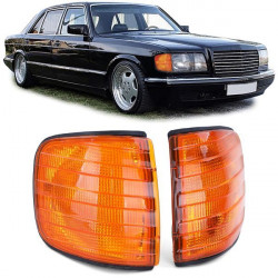 RACES предни мигачи за Mercedes S Class W126 79-91, оранжев